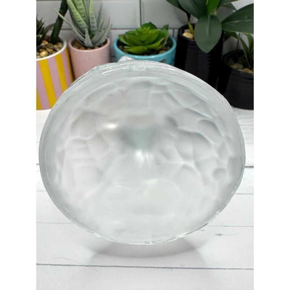 Clear Glass Eagle Figurine On Frosted Glass Base Collectible Sculpture - Picture 8 of 8